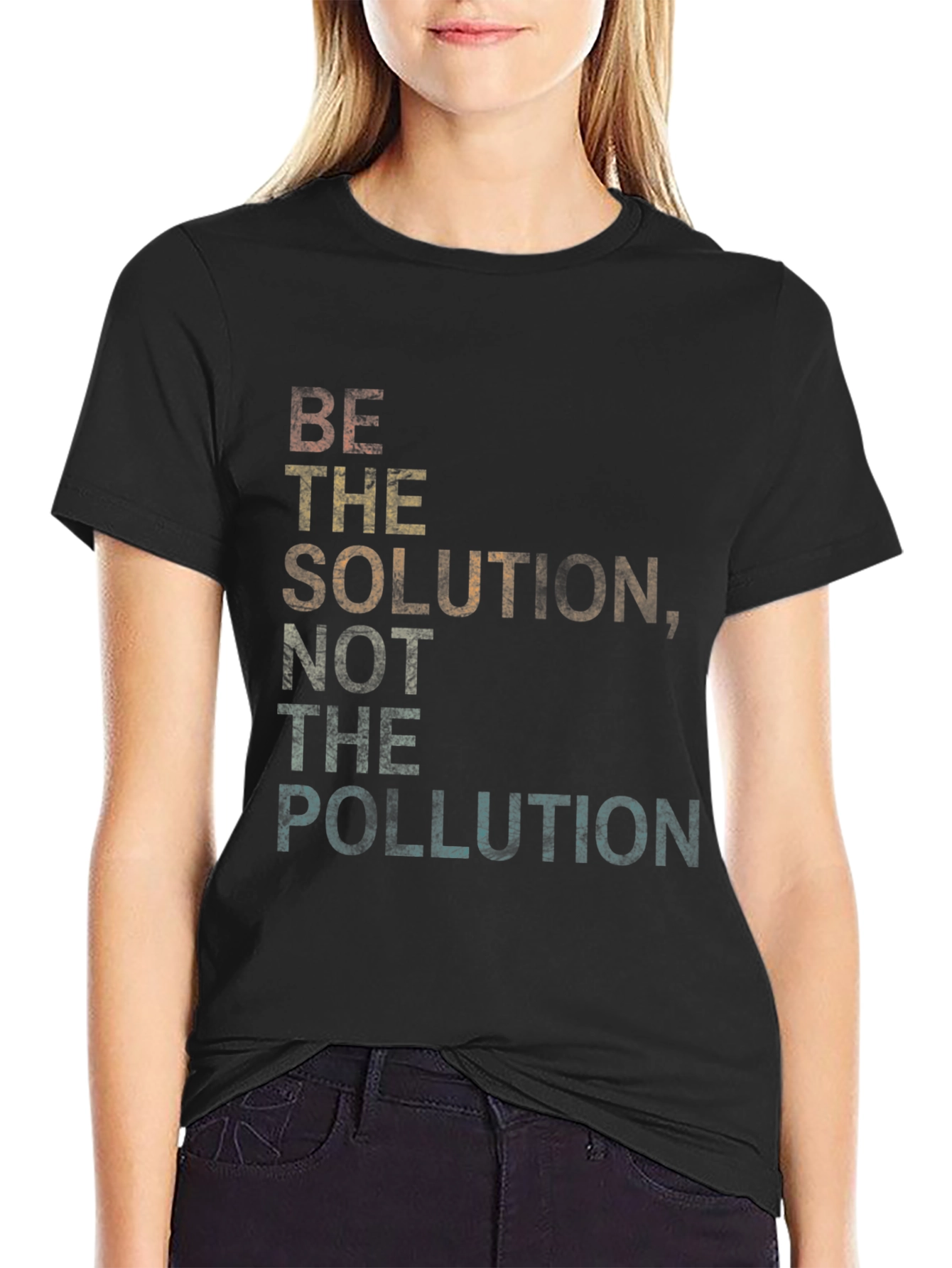 Be the Solution Not Pollution Graphic Tee