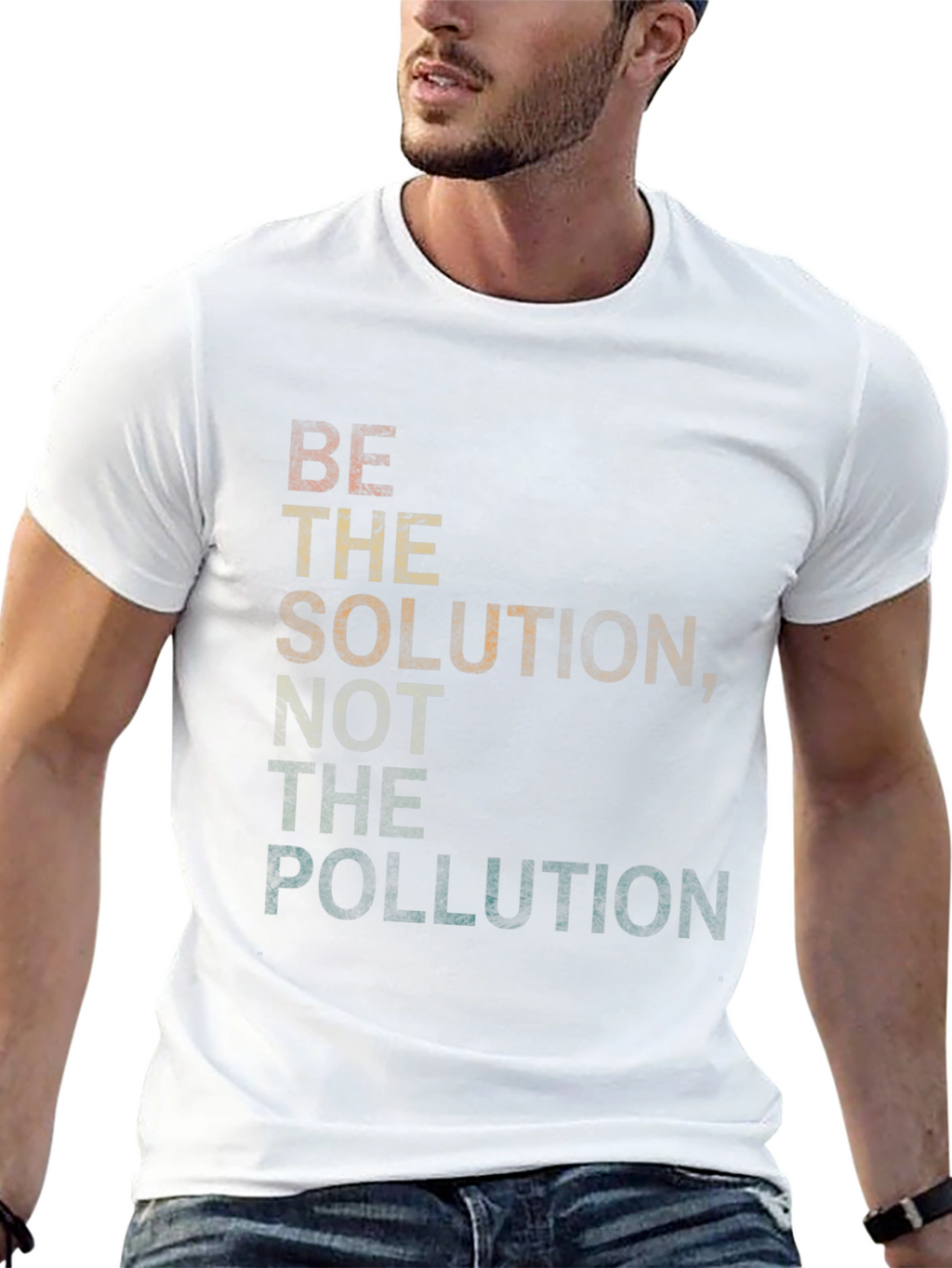 Be the Solution Not Pollution Graphic Tee