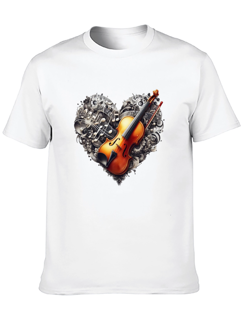 Violin Music Heart T-Shirt
