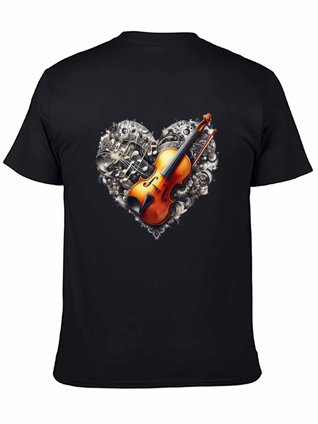Violin Music Heart T-Shirt