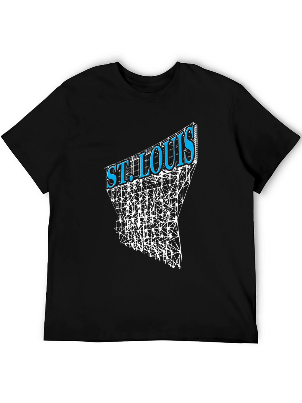 St. Louis Graphic Tee - Black Cotton Blend