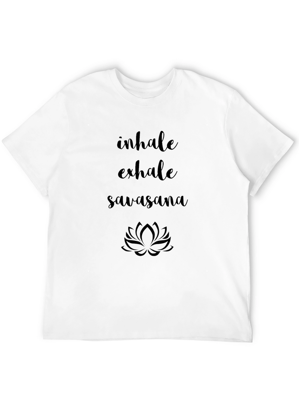 Yoga Inhale Exhale Savasana Lotus Graphic Tee