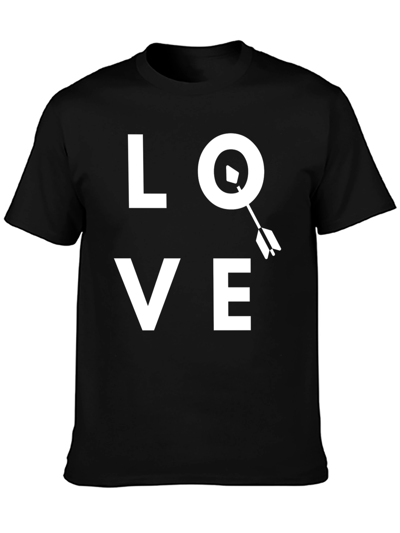 Love Arrow Graphic T-Shirt - Black