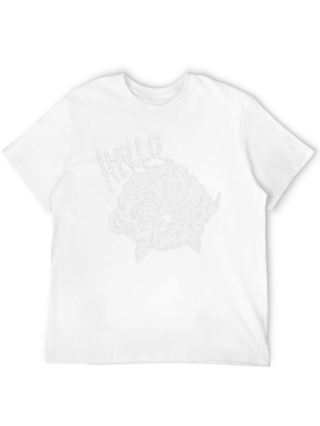 Hello Brainy Monster Black T-Shirt
