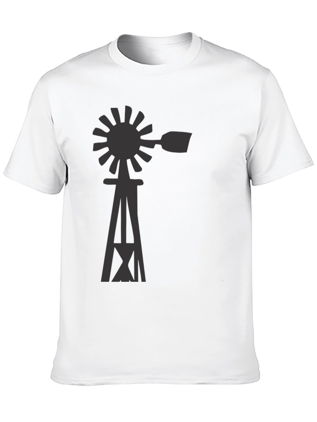 Windmill Graphic Tee - Black Cotton Blend