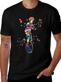 Unicycle Watercolor Graphic Tee