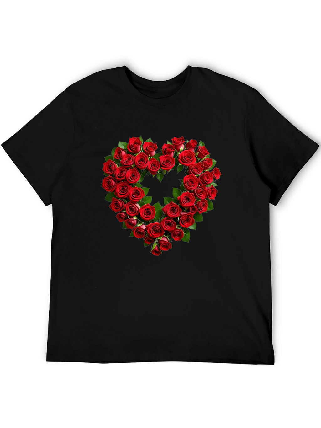 Rose Heart Graphic Tee - Romantic Valentines Day Shirt