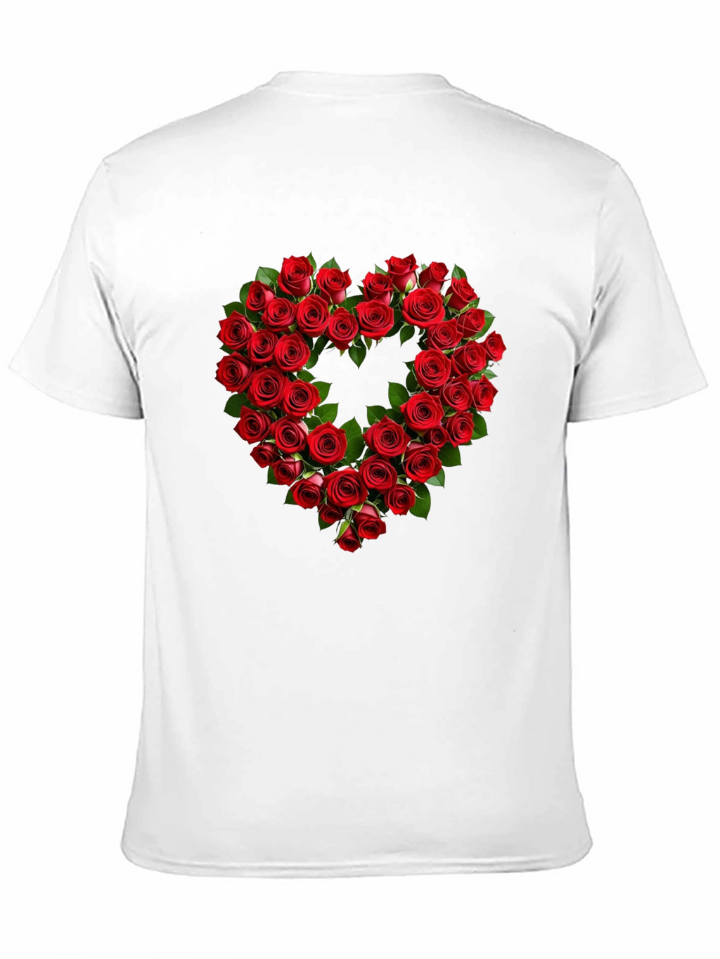Rose Heart Graphic Tee - Romantic Valentines Day Shirt