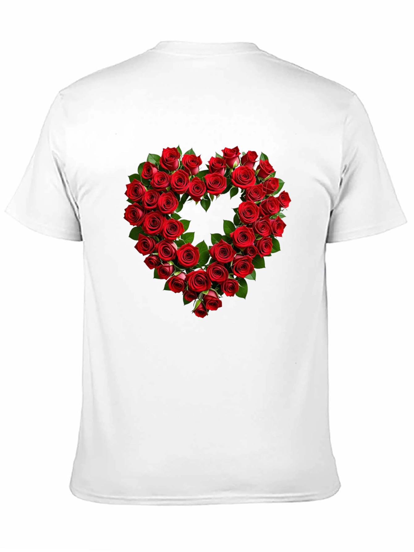 Rose Heart Graphic Tee - Romantic Valentines Day Shirt