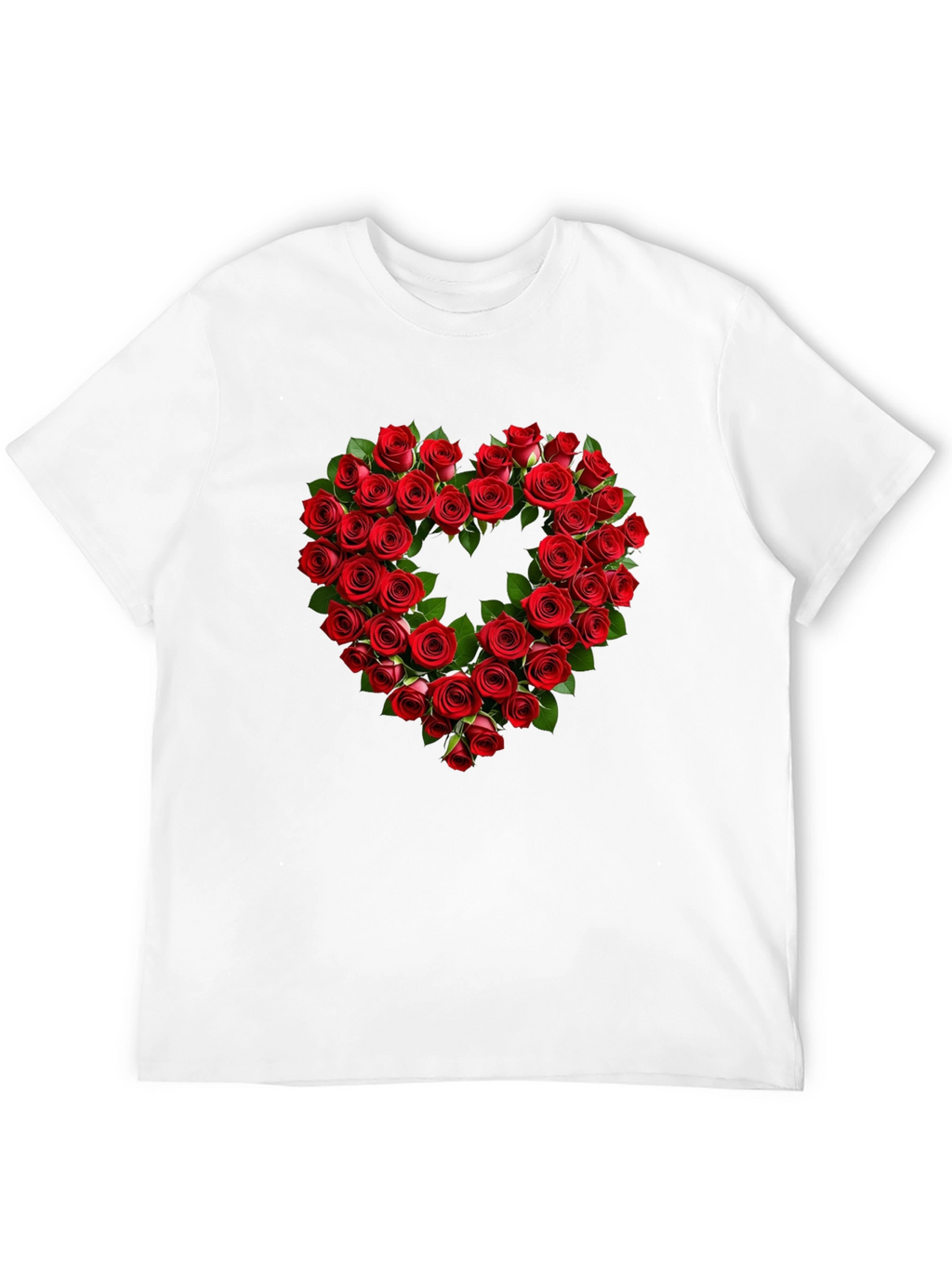 Rose Heart Graphic Tee - Romantic Valentines Day Shirt