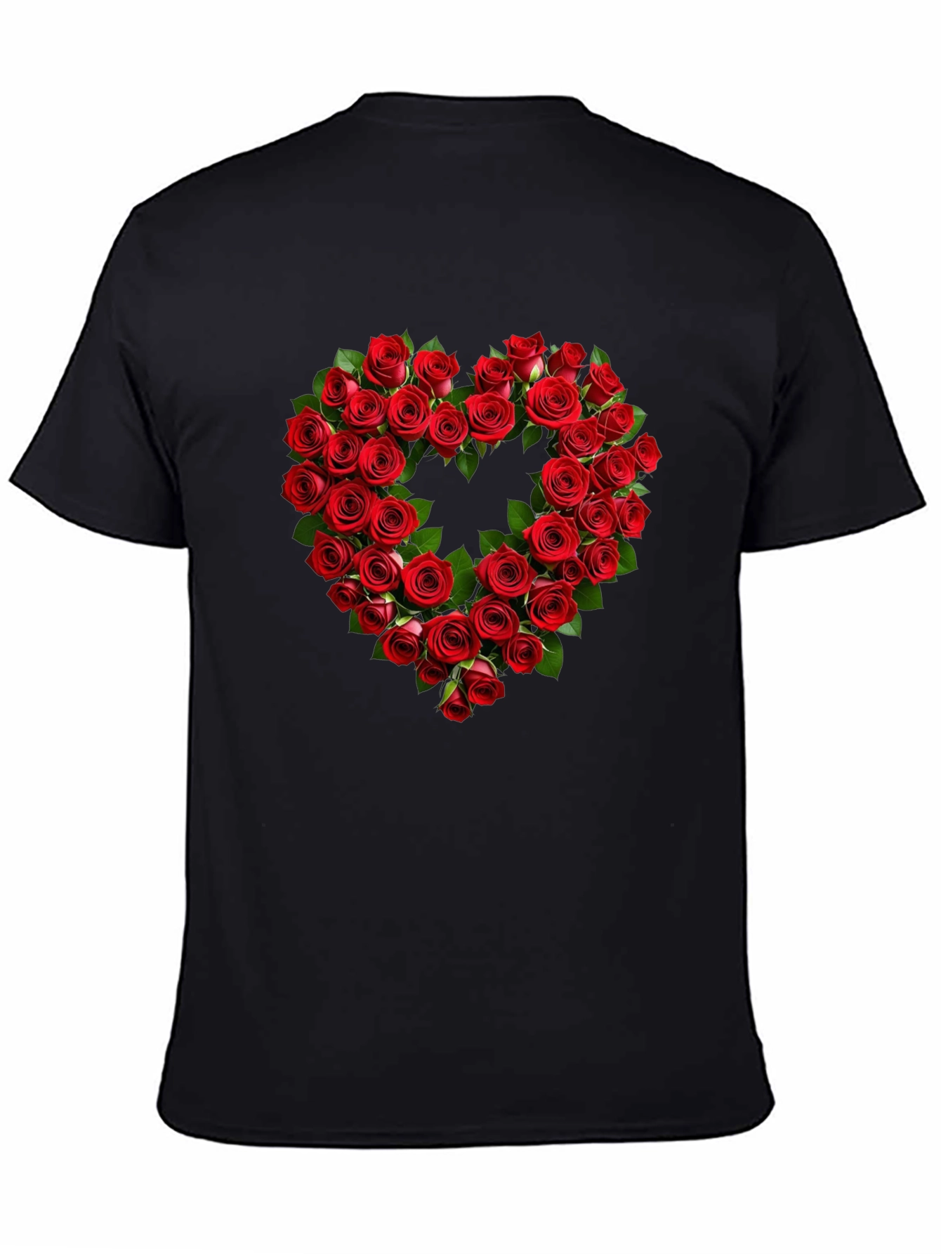 Rose Heart Graphic Tee - Romantic Valentines Day Shirt
