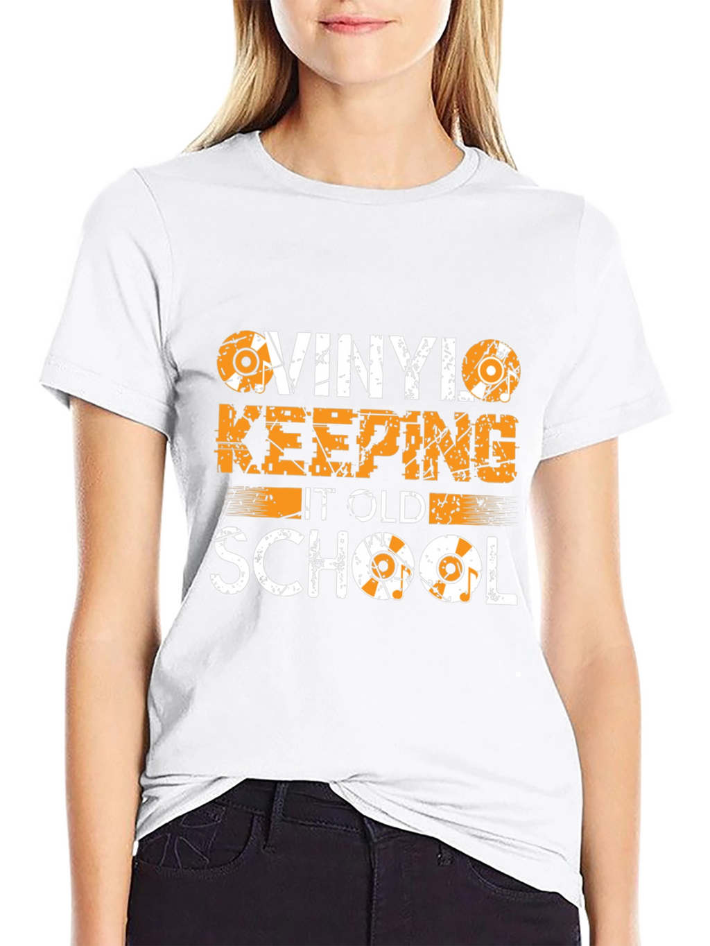 Vinyl Keeping It Old School Graphic Tee
