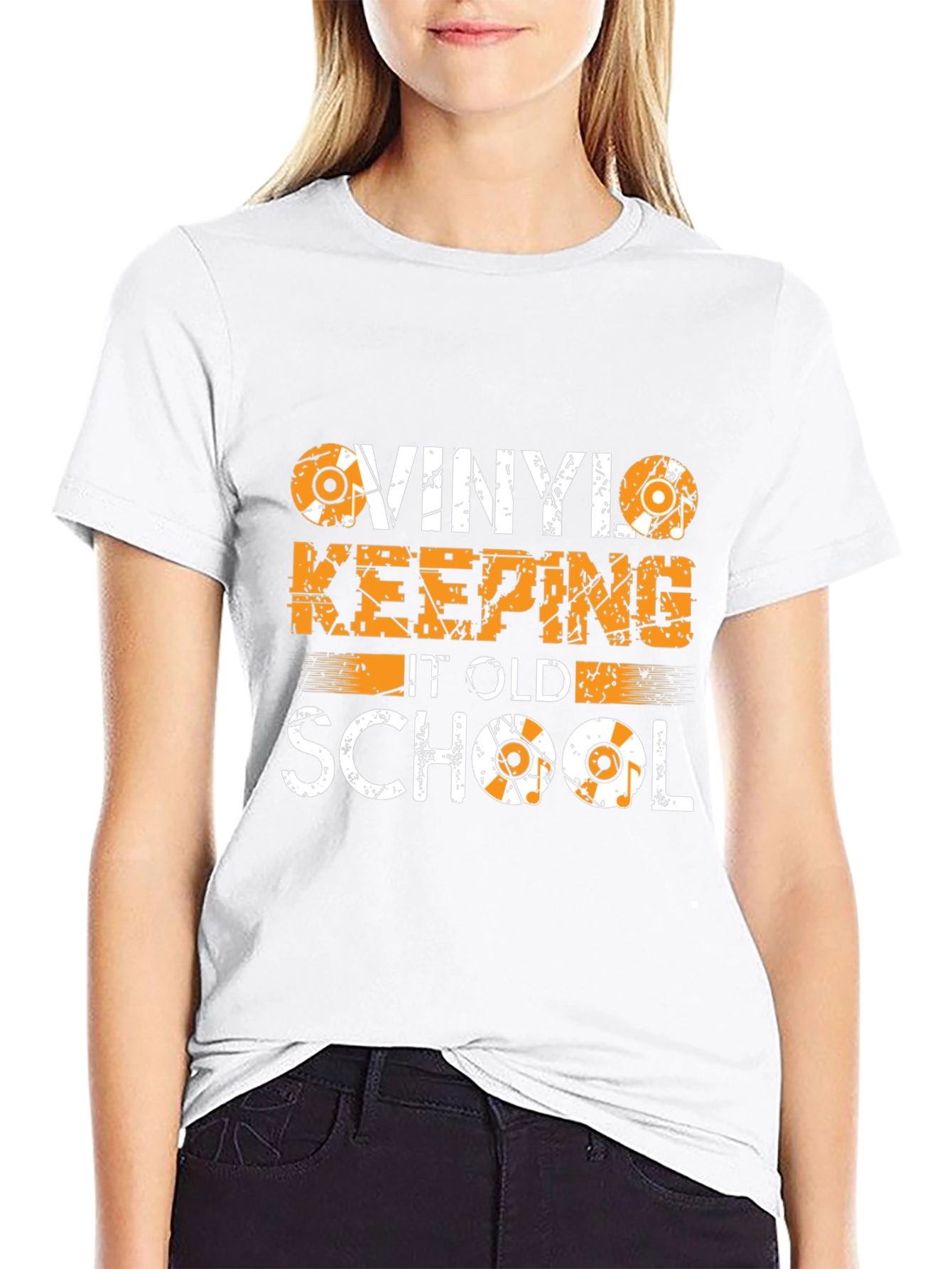 Vinyl Keeping It Old School Graphic Tee