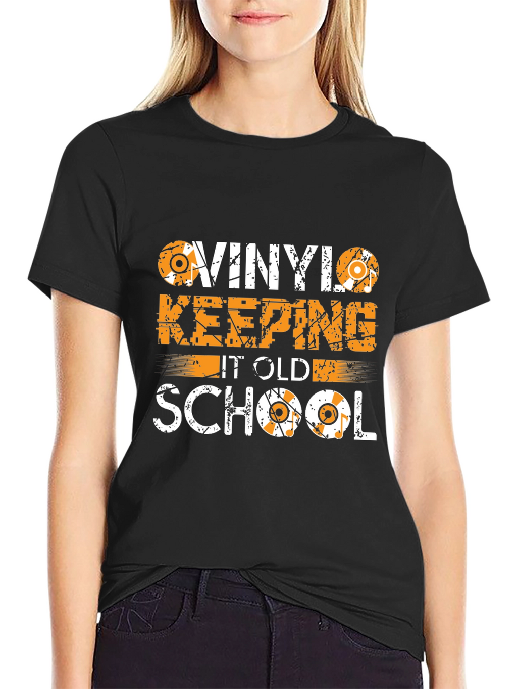 Vinyl Keeping It Old School Graphic Tee