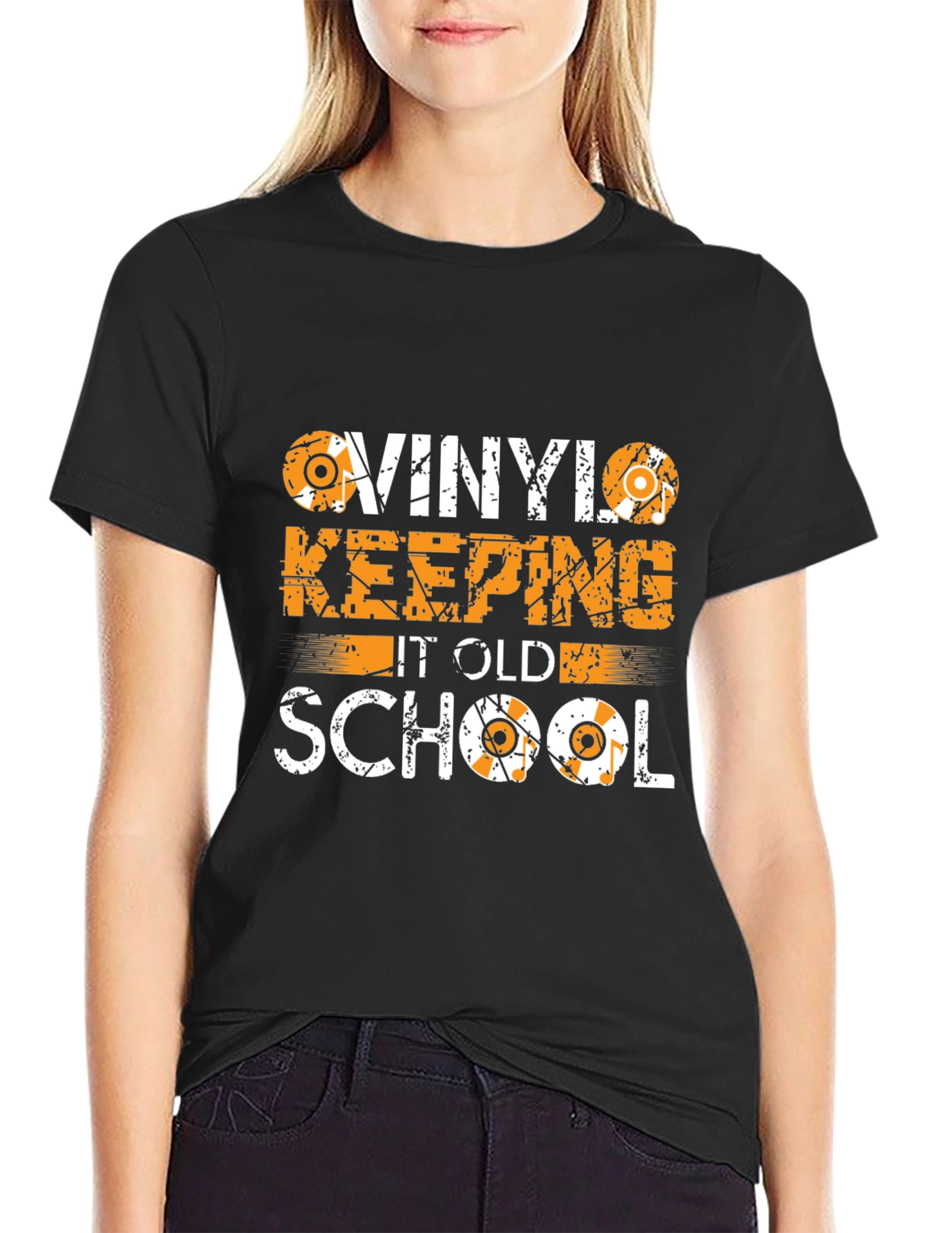 Vinyl Keeping It Old School Graphic Tee