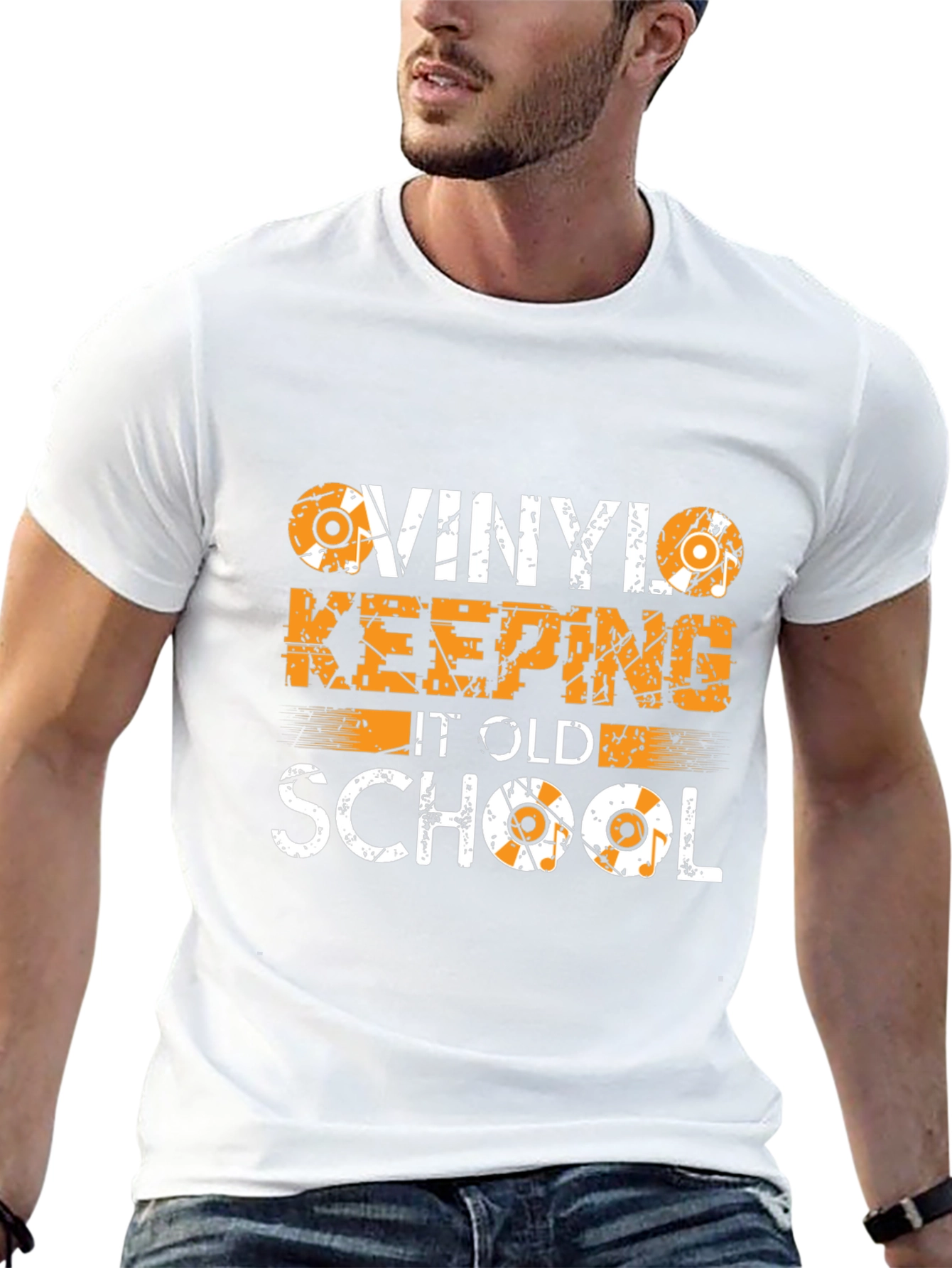 Vinyl Keeping It Old School Graphic Tee