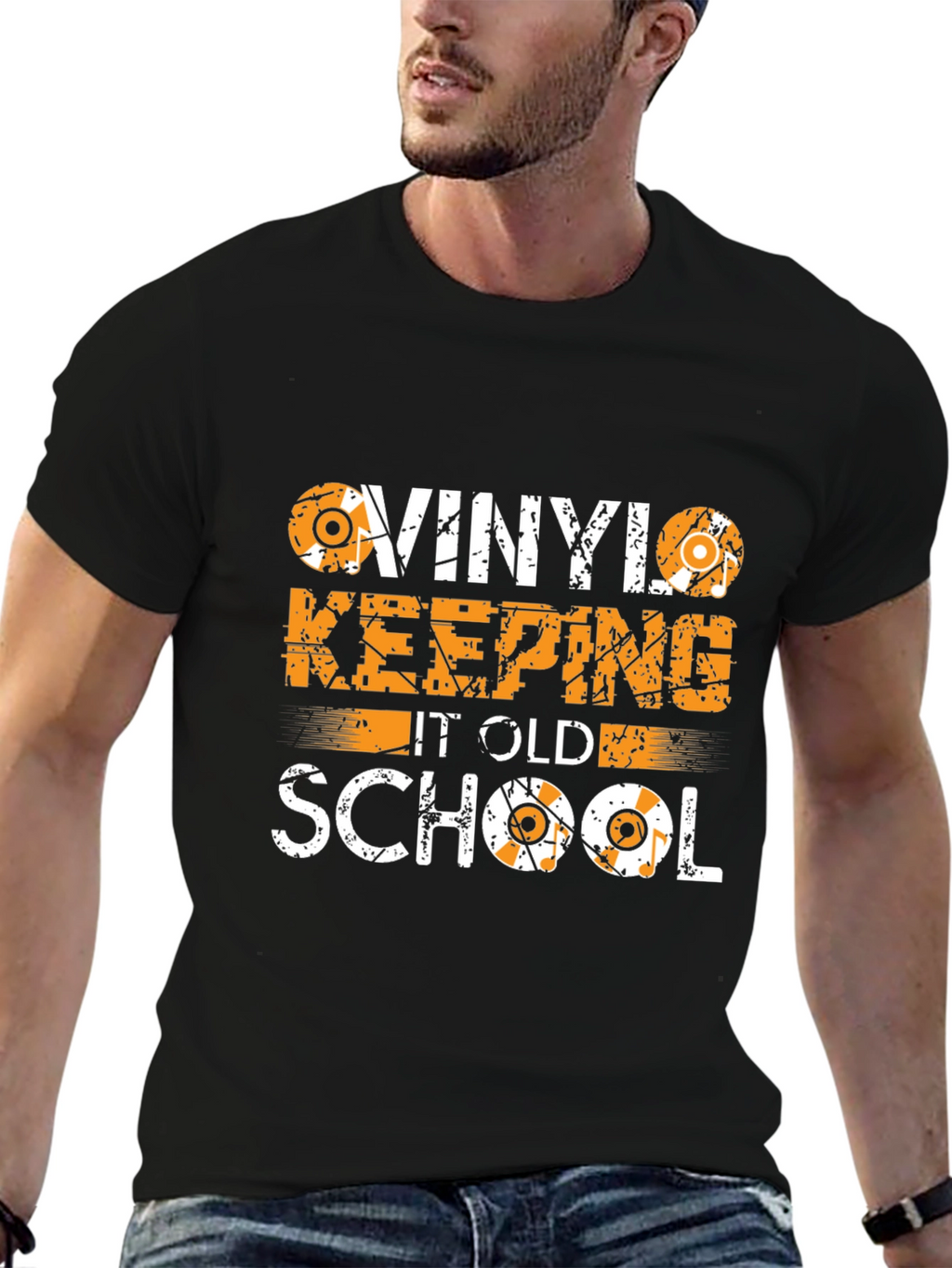 Vinyl Keeping It Old School Graphic Tee