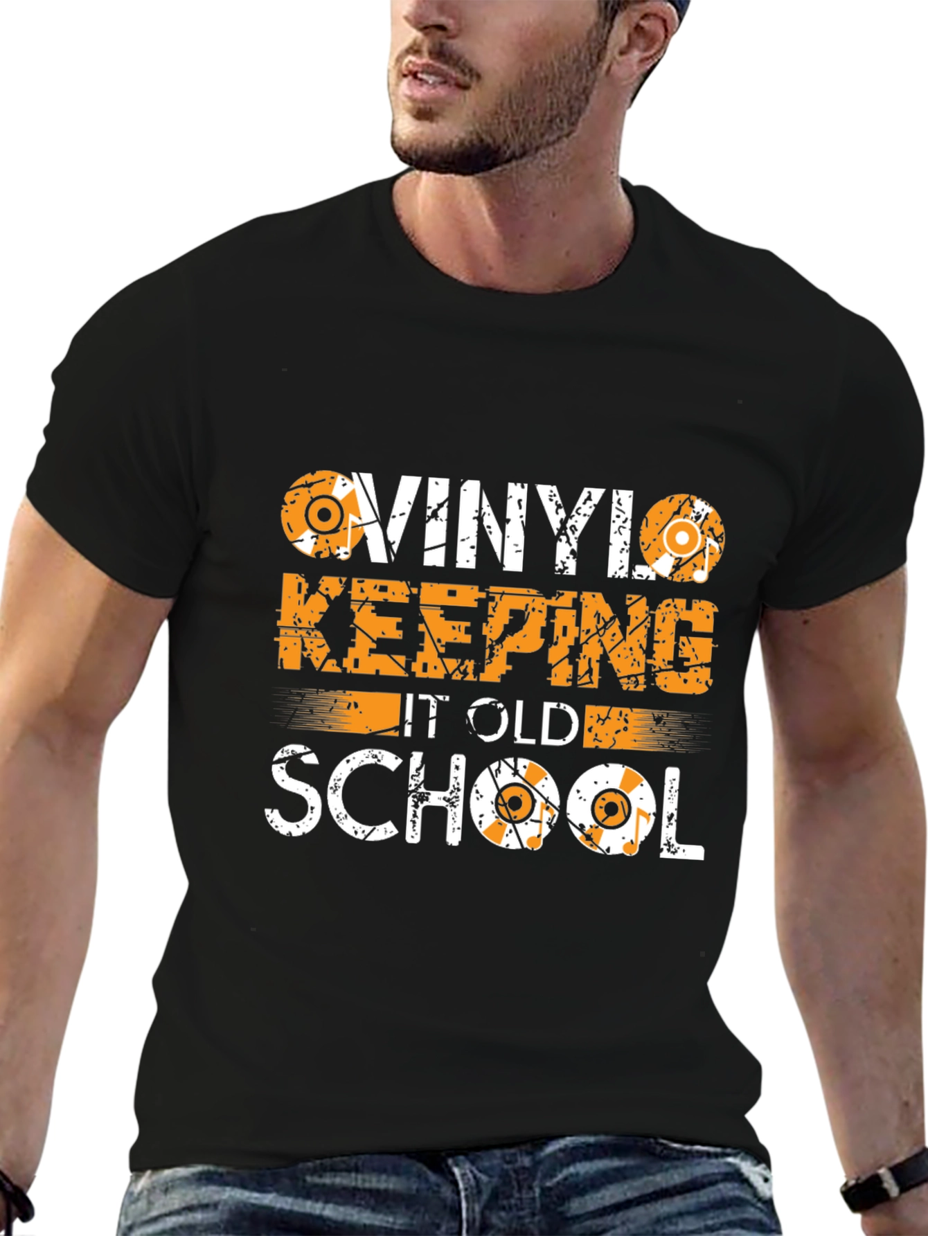 Vinyl Keeping It Old School Graphic Tee