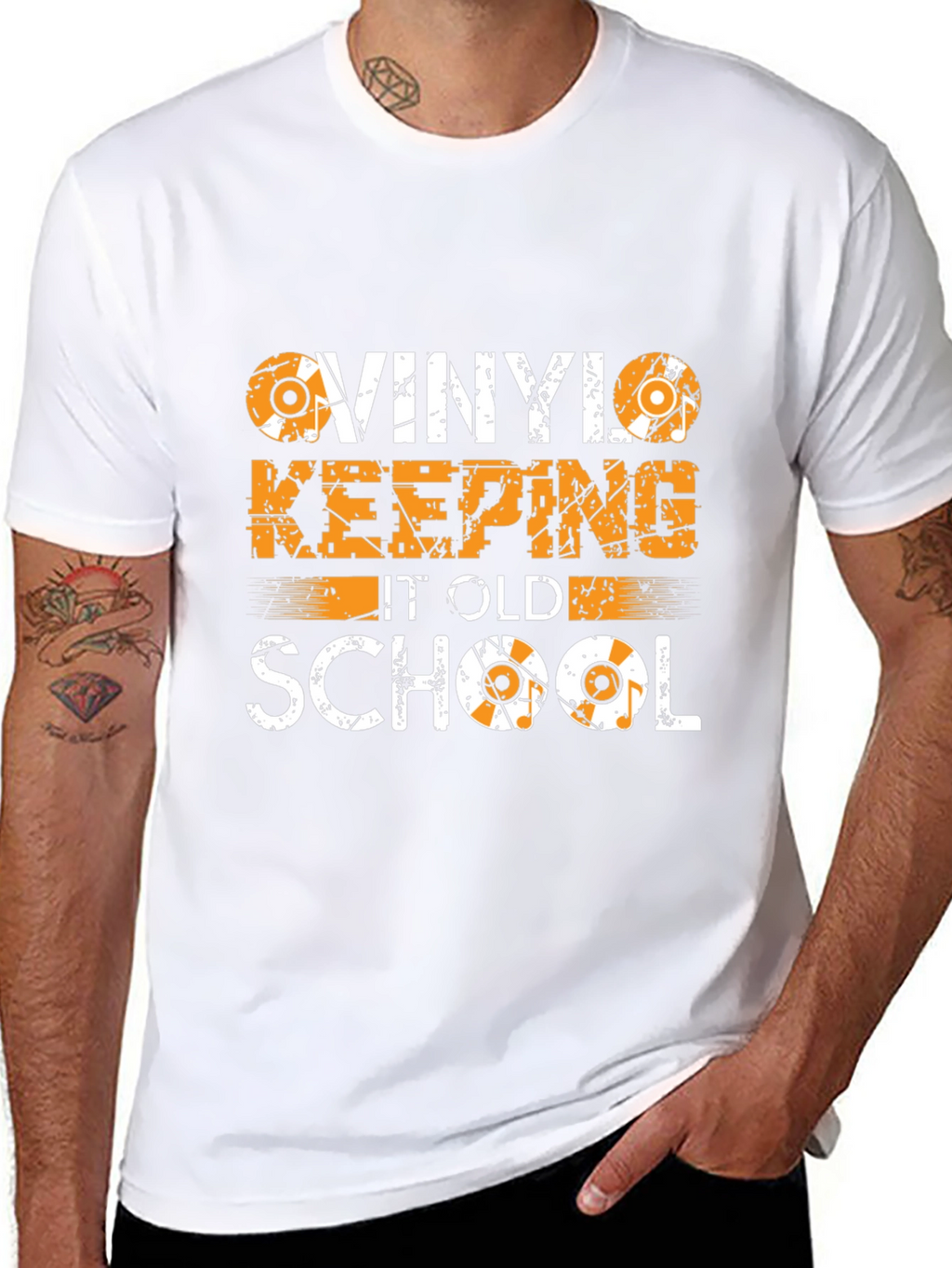 Vinyl Keeping It Old School Graphic Tee