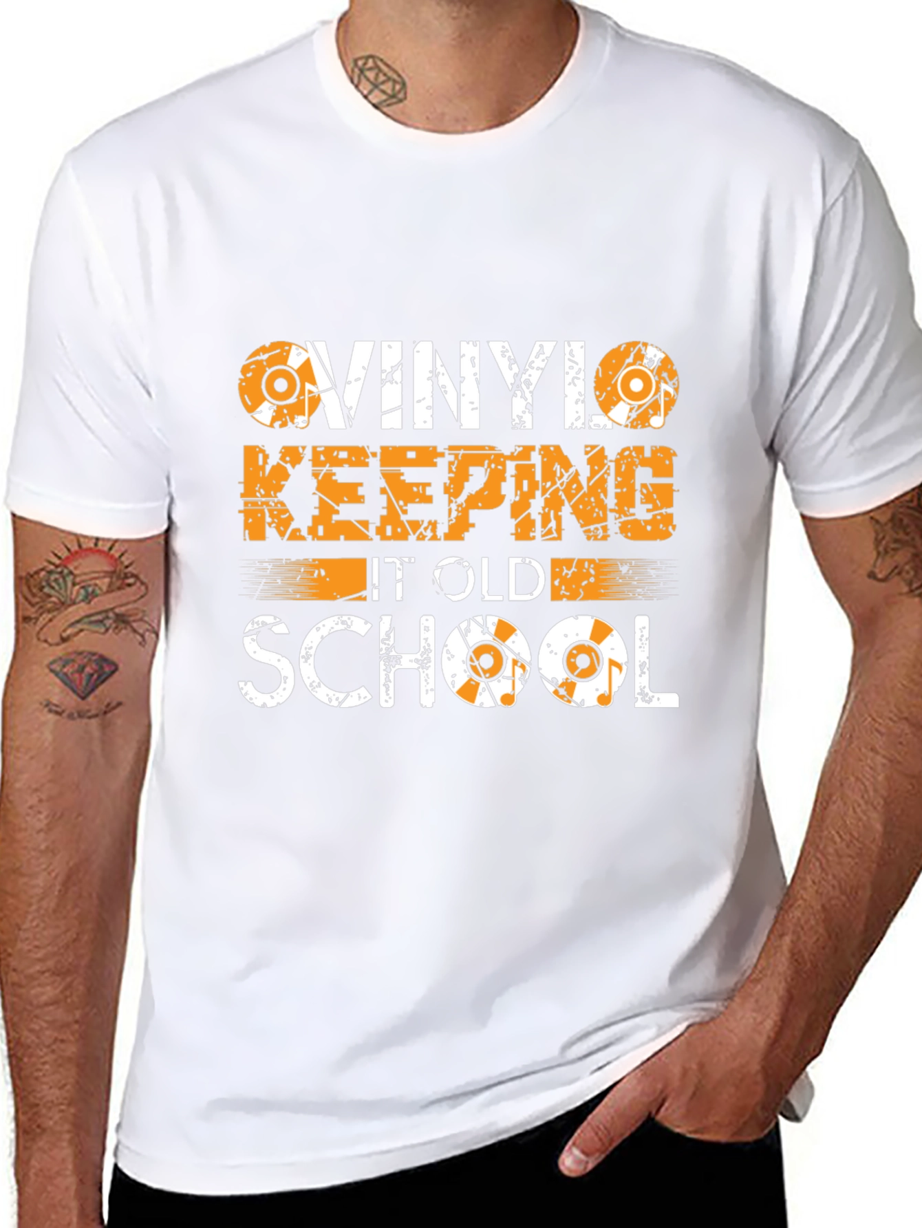 Vinyl Keeping It Old School Graphic Tee