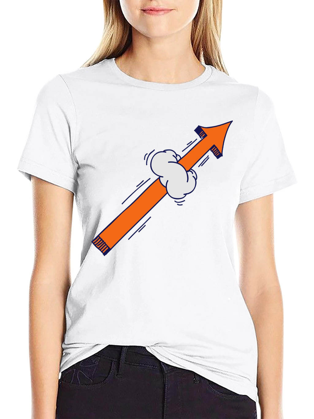 Arrow Up T-Shirt - Graphic Tee - Cotton Blend