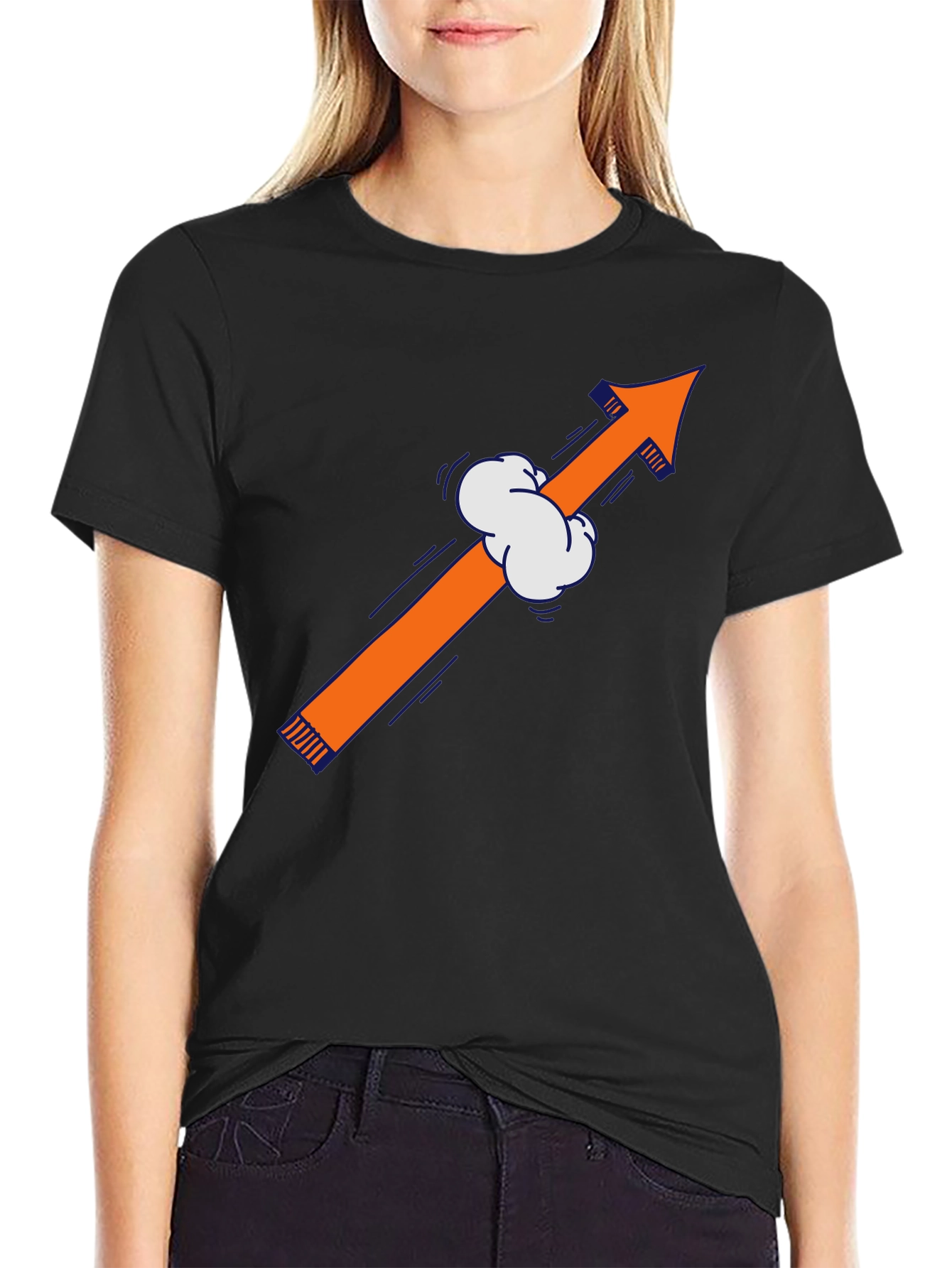 Arrow Up T-Shirt - Graphic Tee - Cotton Blend
