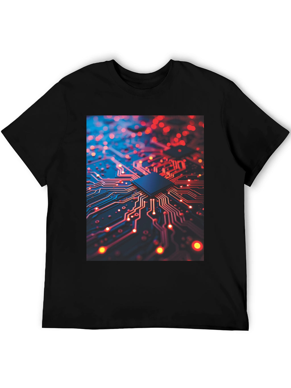 Circuit Board Graphic Tee - Tech Inspired Fashion