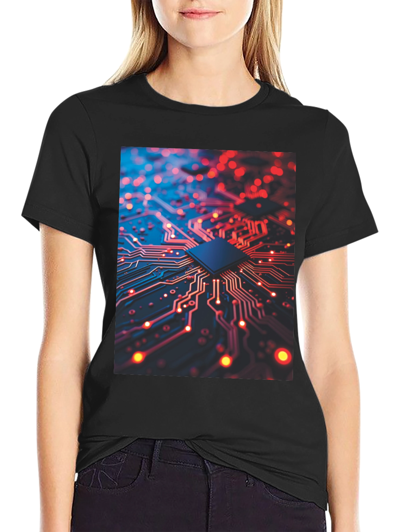 Circuit Board Graphic Tee - Tech Inspired Fashion
