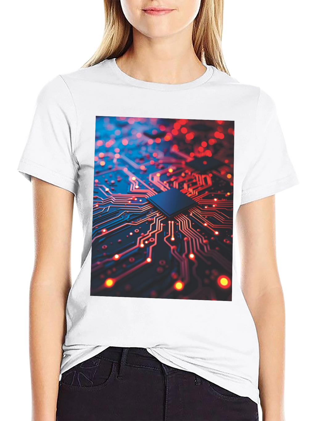 Circuit Board Graphic Tee - Tech Inspired Fashion