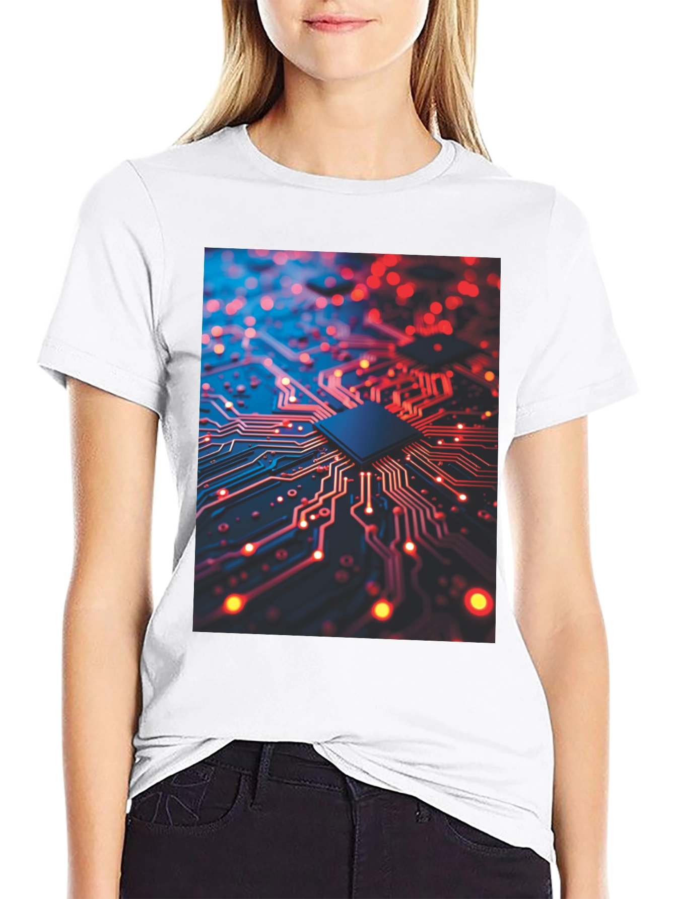 Circuit Board Graphic Tee - Tech Inspired Fashion