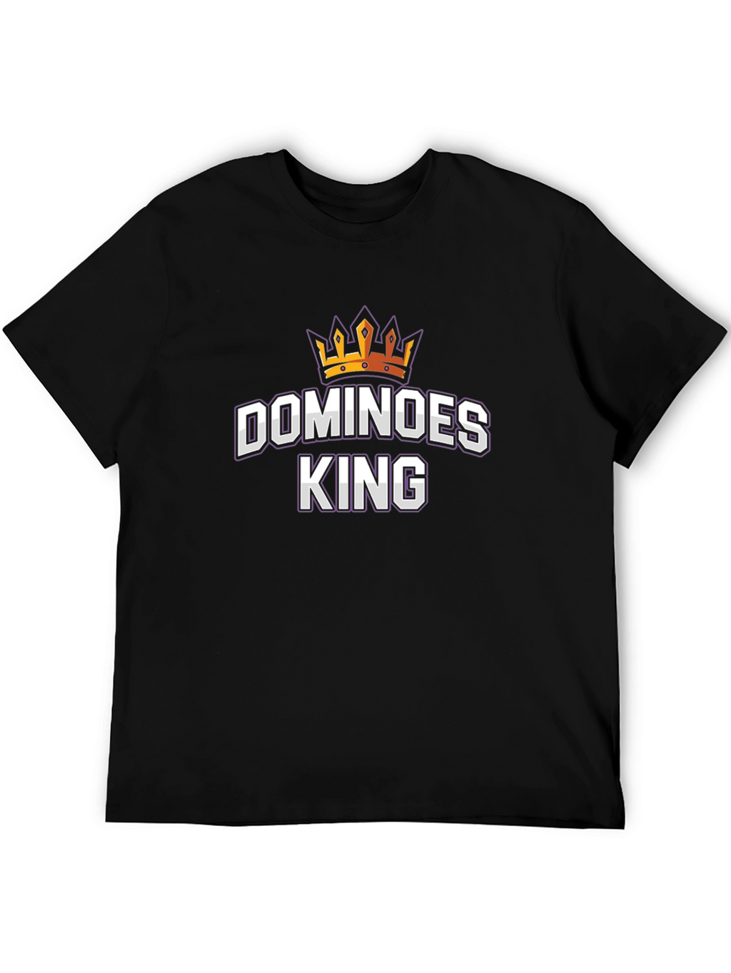 Dominoes King Graphic T-Shirt - Black