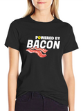 Powered by Bacon Graphic T-Shirt