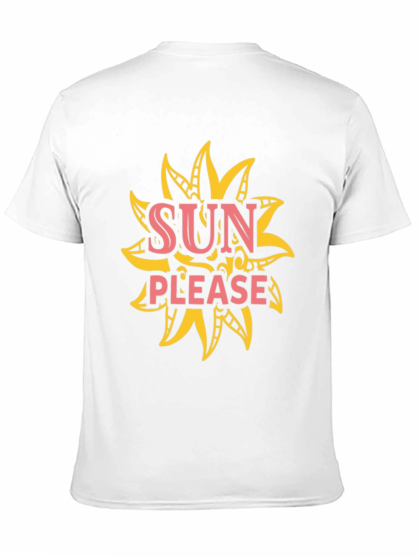 Sun Please Graphic Tee - Black Cotton T-Shirt