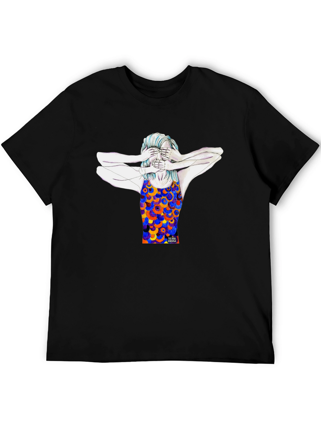 Artistic Graphic Tee - See No Evil