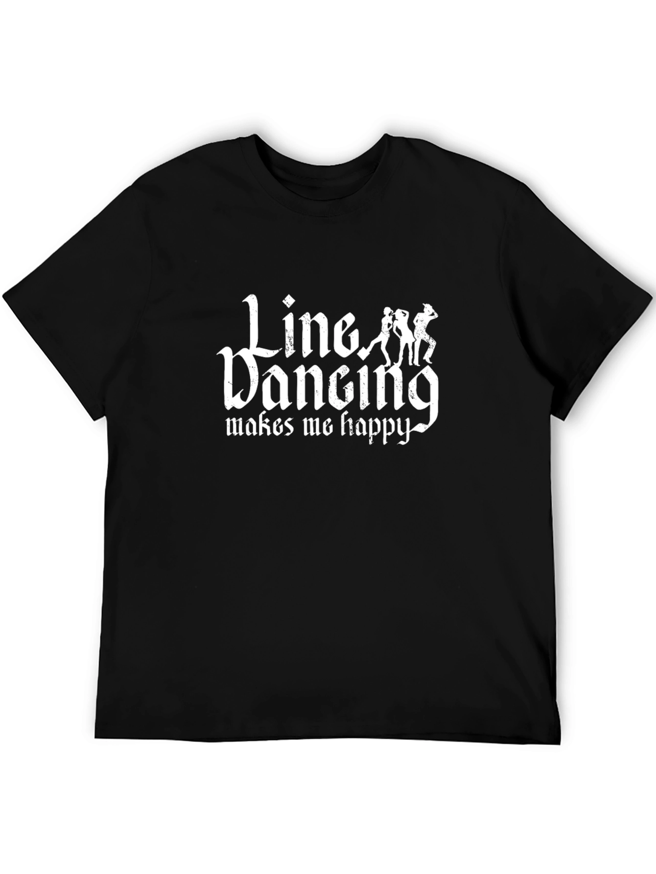Line Dancing Makes Me Happy T-Shirt