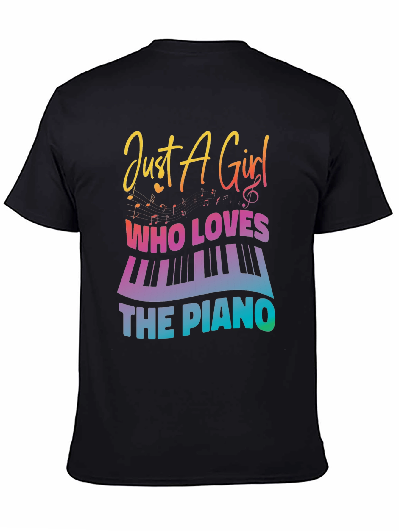 Just a Girl Who Loves The Piano - Graphic Tee