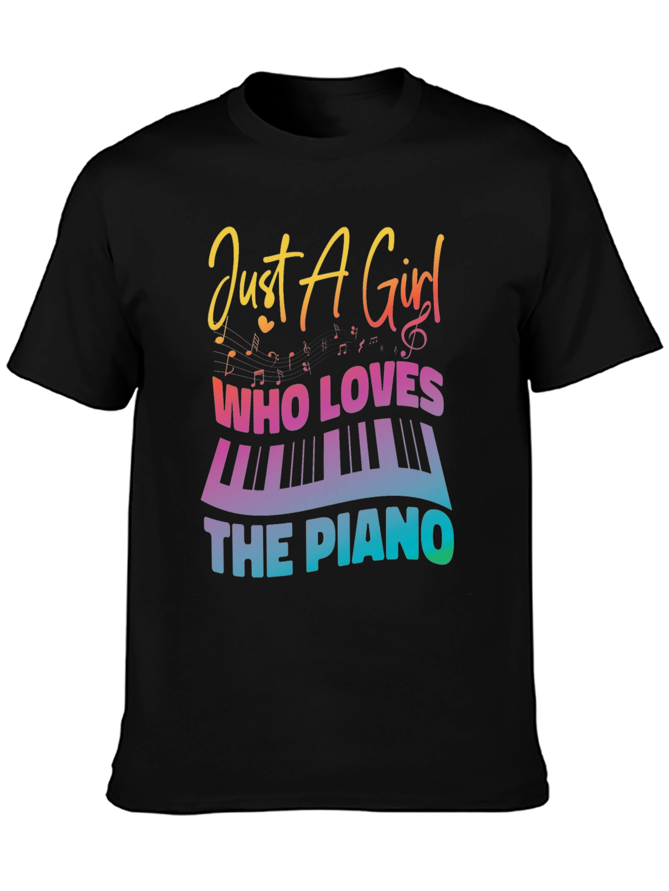 Just a Girl Who Loves The Piano - Graphic Tee