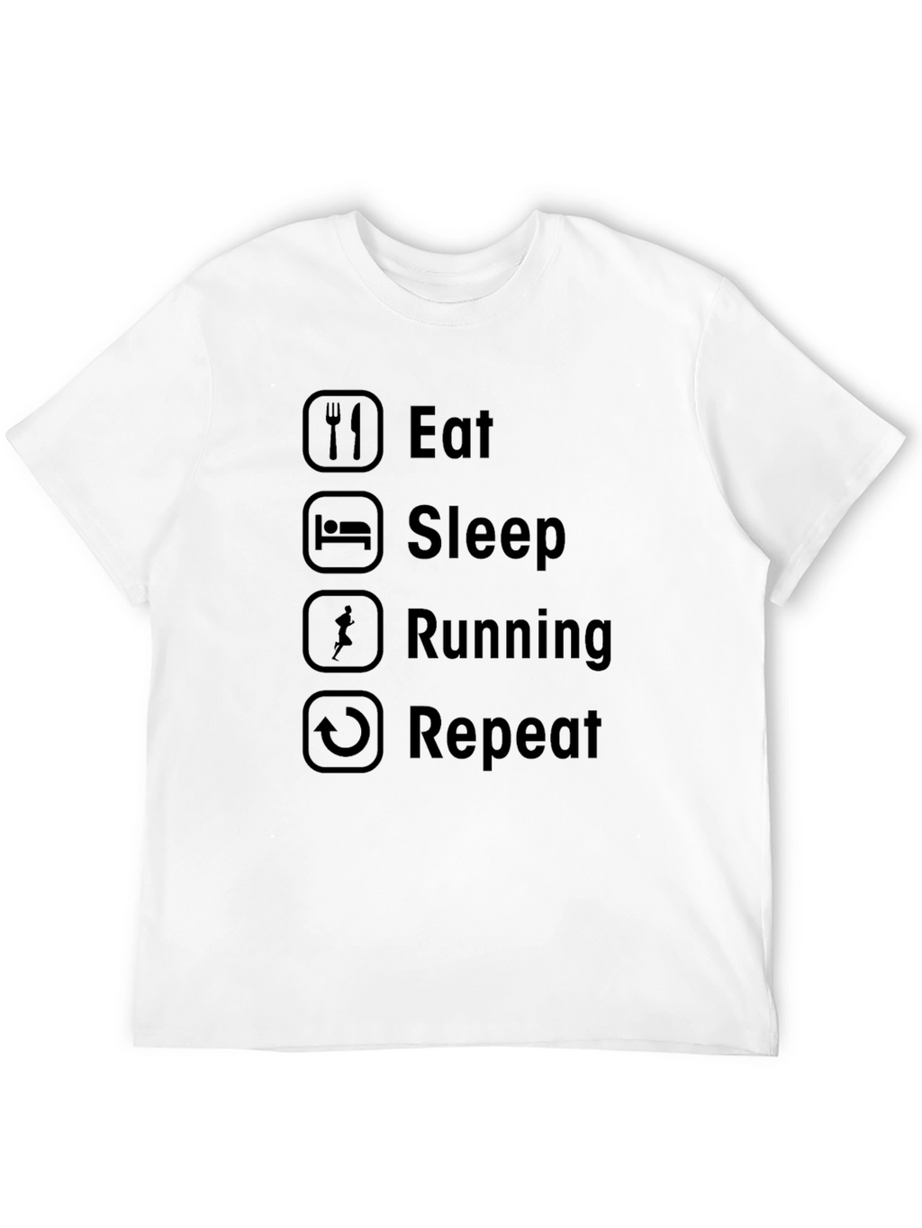 Eat Sleep Running Repeat Graphic Tee