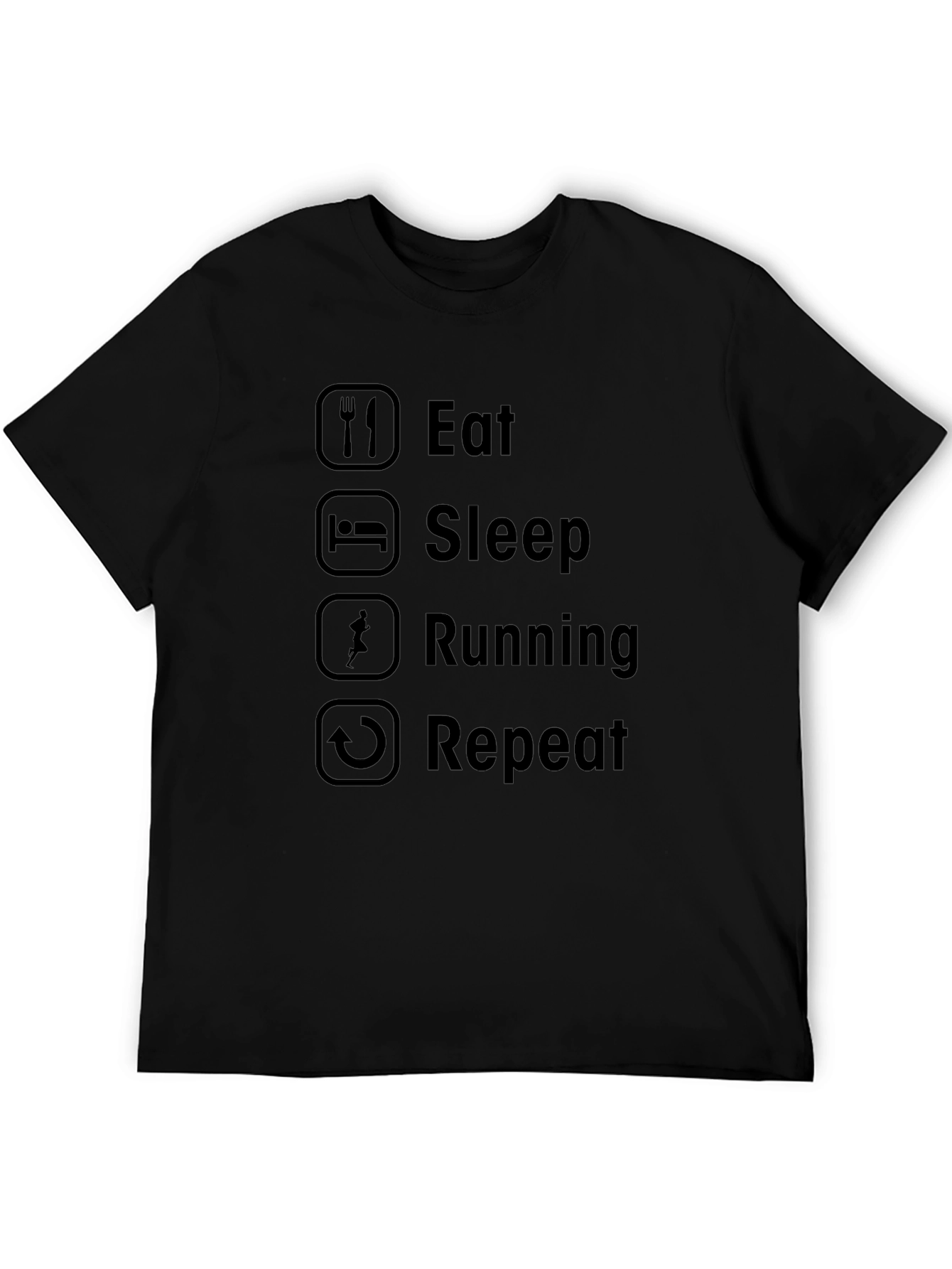 Eat Sleep Running Repeat Graphic Tee