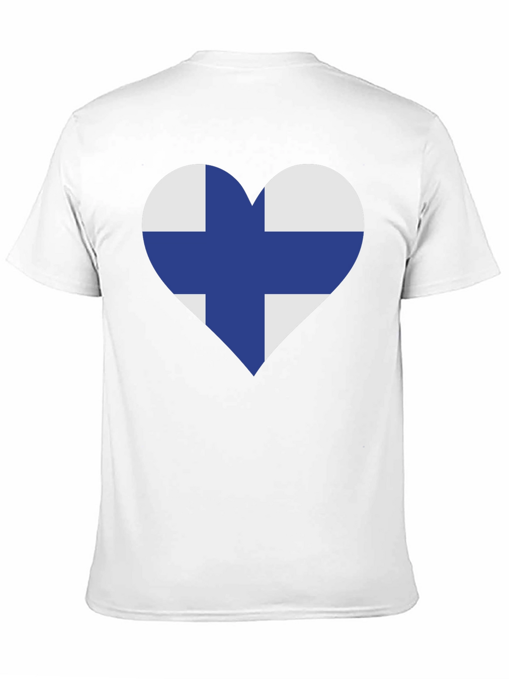 Finland Flag Heart T-Shirt - Finnish Pride Tee