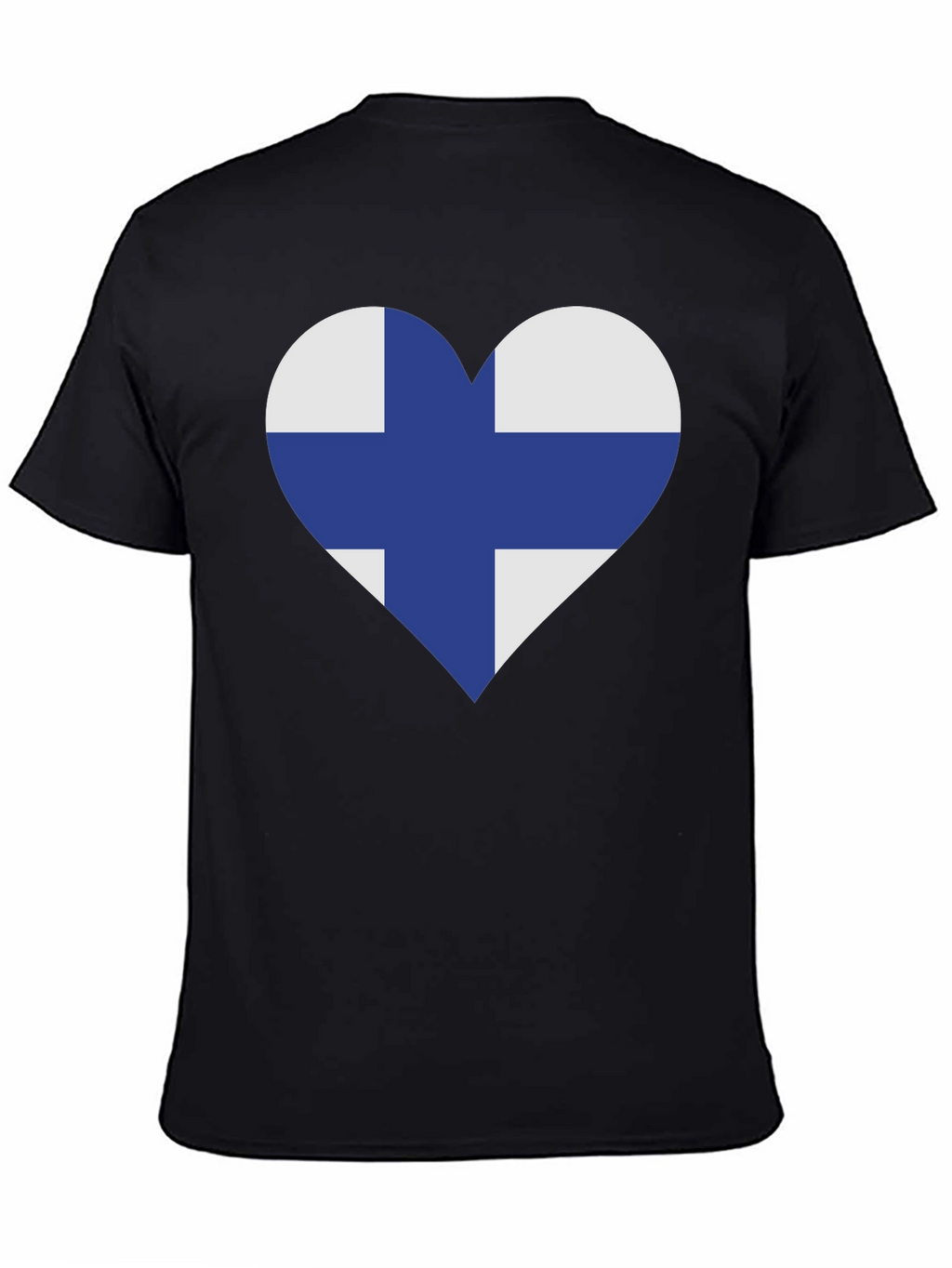 Finland Flag Heart T-Shirt - Finnish Pride Tee