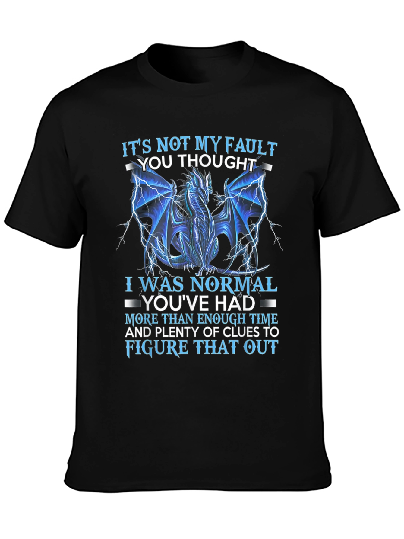 Dragon T-Shirt - Its Not My Fault Graphic Tee