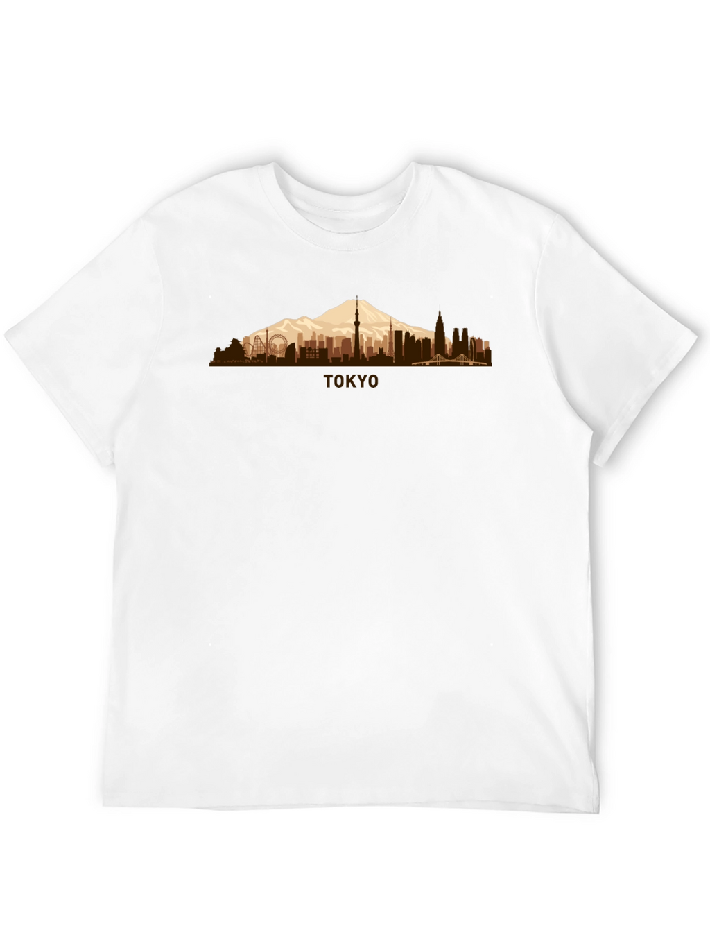 Tokyo Skyline Mens Graphic T-Shirt