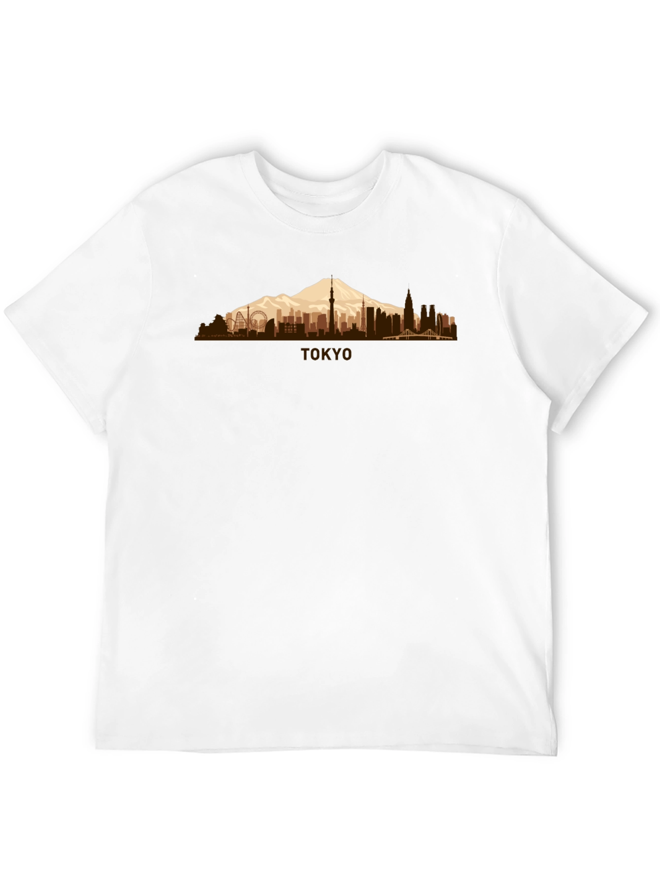 Tokyo Skyline Mens Graphic T-Shirt