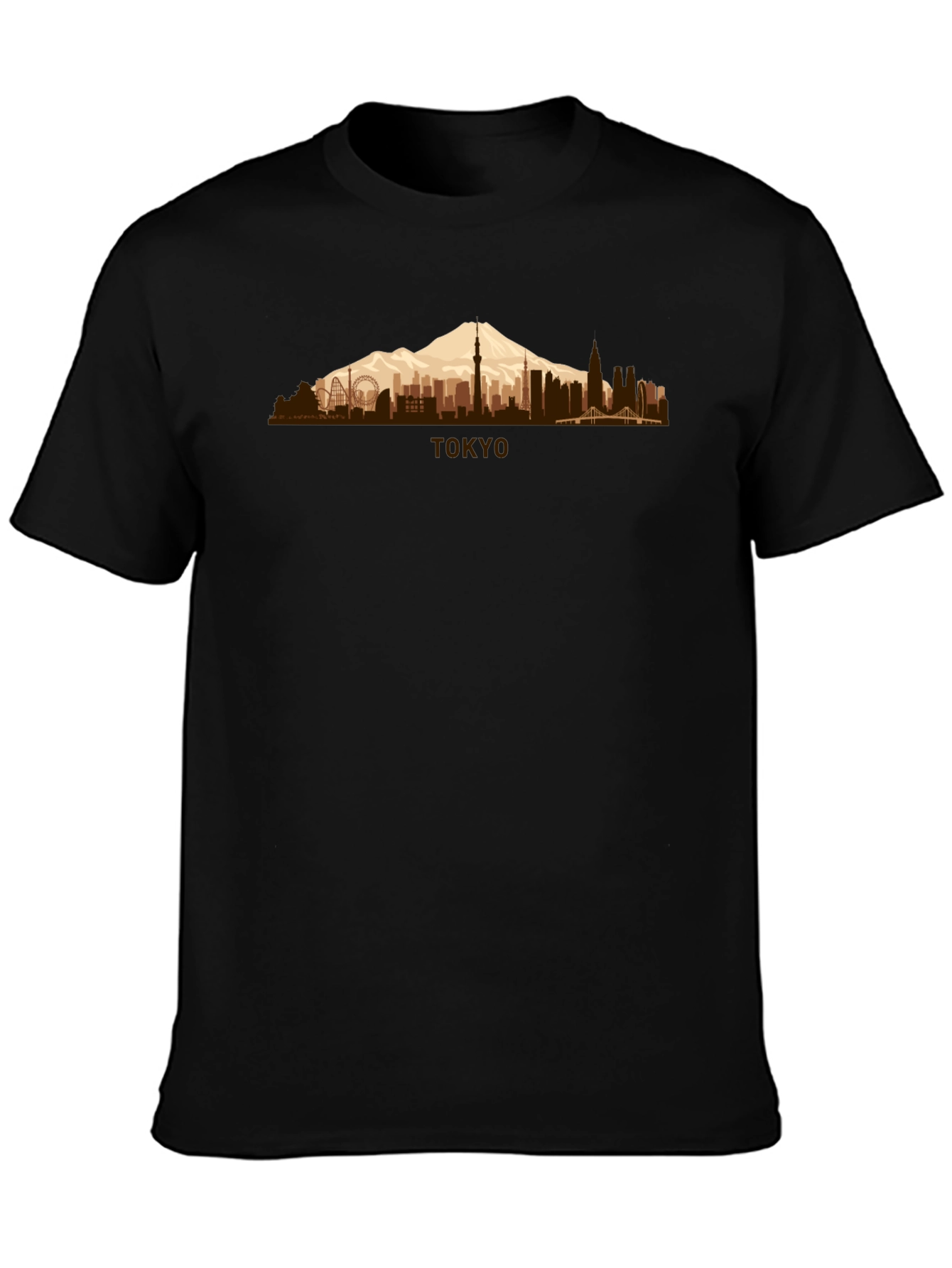 Tokyo Skyline Mens Graphic T-Shirt