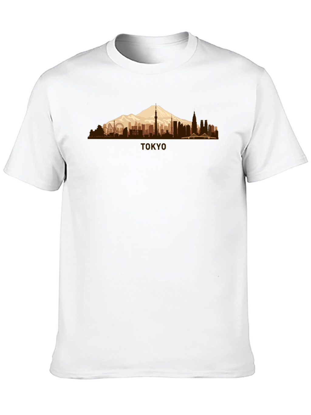 Tokyo Skyline Mens Graphic T-Shirt