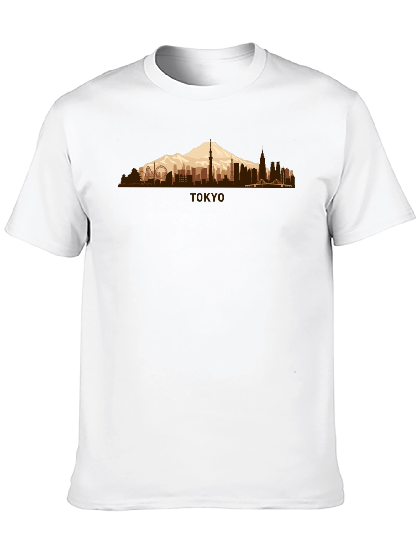 Tokyo Skyline Mens Graphic T-Shirt