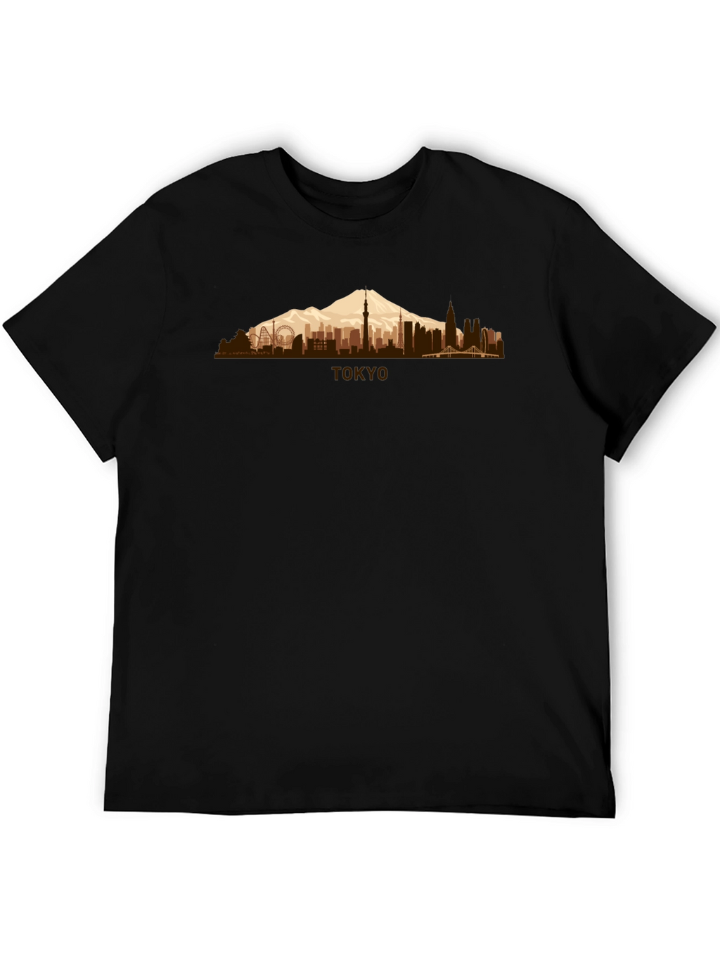 Tokyo Skyline Mens Graphic T-Shirt