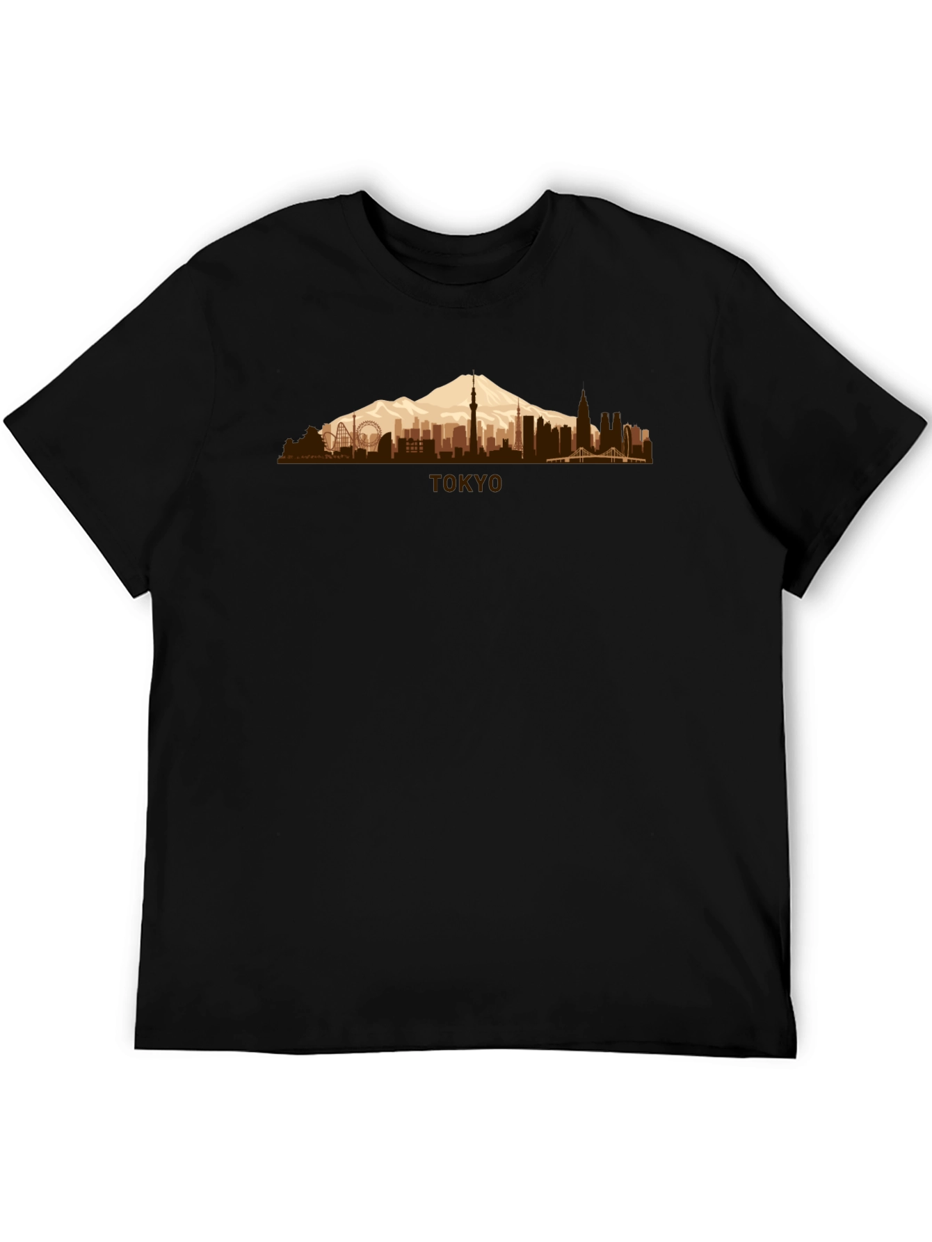 Tokyo Skyline Mens Graphic T-Shirt