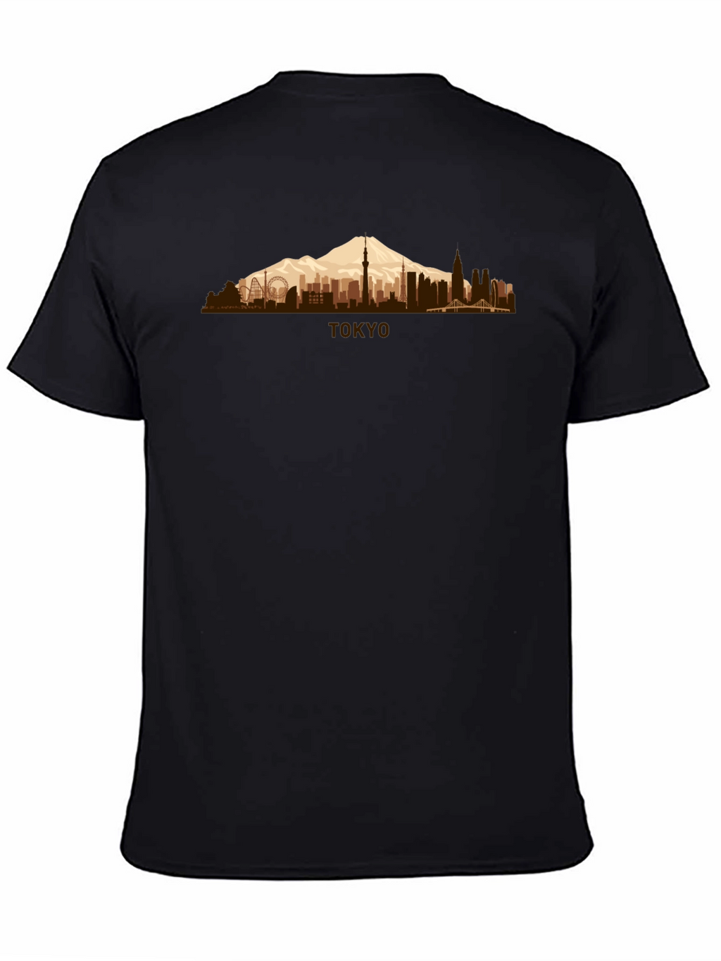 Tokyo Skyline Mens Graphic T-Shirt